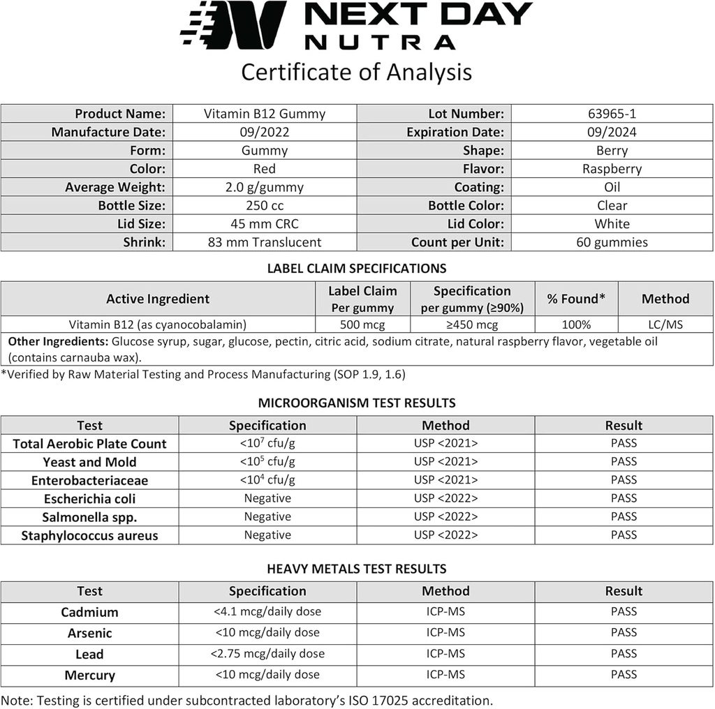 Vitamin B12 Gummy Energy Vitamins - Vitamin B12 Gummies for Adults 1000mcg W/Sodium - Energy Gummies That Support Bone Health W/Immune Support - 60 Raspberry Flavored Gummies 4