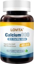 LOVITA Calcium Citrate 800 mg with Magnesium, Vitamin D3 & K2, Bone Strength & Density Supplement for Women & Men, Supports Teeth, Immune Health, Gluten Free, Non-GMO, 120 Vegan Tablets 5