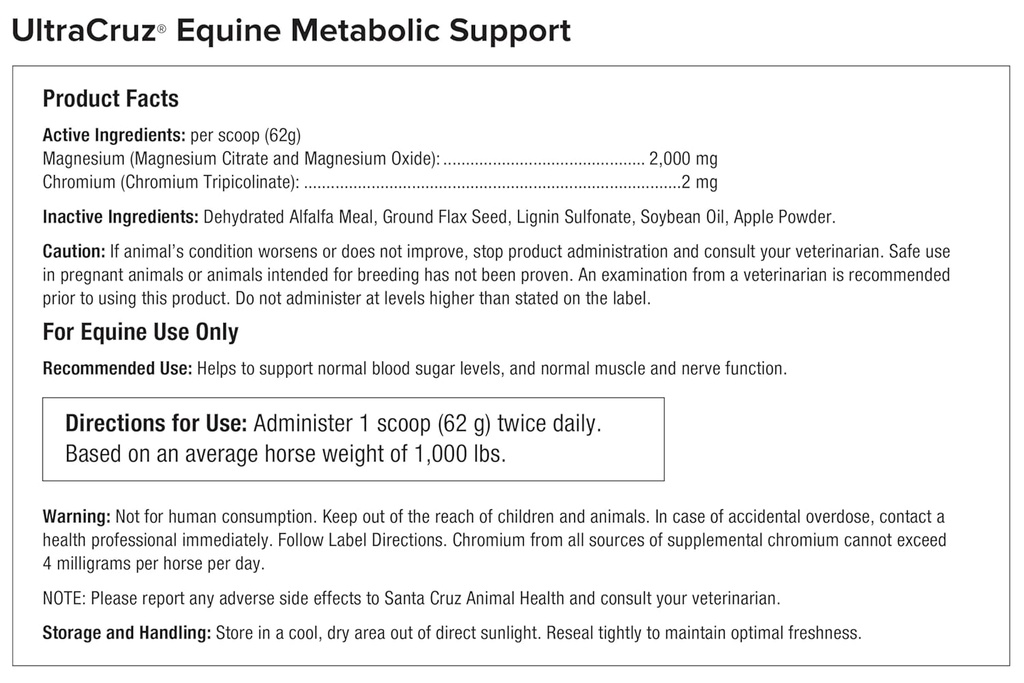 UltraCruz® Equine Metabolic Support, 10 lb 3
