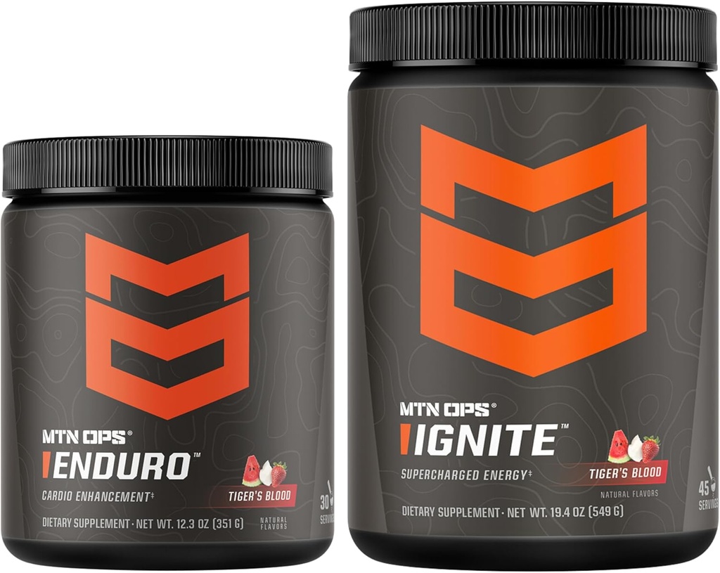 MTN OPS Ignite Tiger's Blood + Enduro Tiger's Blood Bundle 2