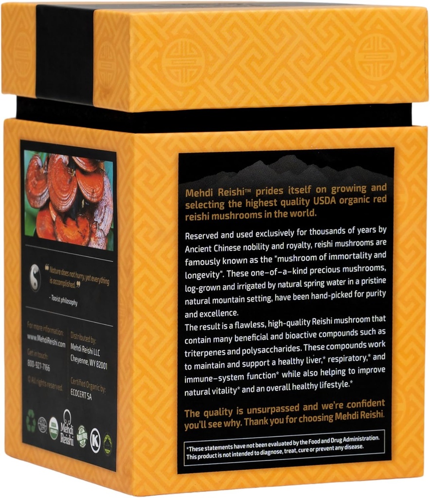 Organic Reishi Mushroom Spores 30 Servings - 100% Pure, Premium and Organic Spores-Ganoderma Lucidum, Lingzhi - High Potency Triterpenes (30 Grams) 4