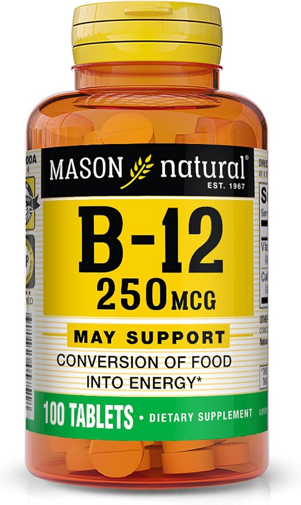 Mason Vitamins Mason Vitamin B 12 250mcg Tablets 2