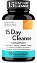 Sandhu's 15 Day Gut Cleanse Colon Detox for Women & Men| Supports Colon Cleansing & Digestive Health| Senna, Cascara Sagrada, Psyllium Husk & Probiotics| 30 Capsules Dietary Supplement,15 Days Supply 2