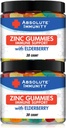 Absolute Immunity- ZINC and Elderberry Gummies - Immune System Health - Adults and Kids 30ct. 2 Pack 4