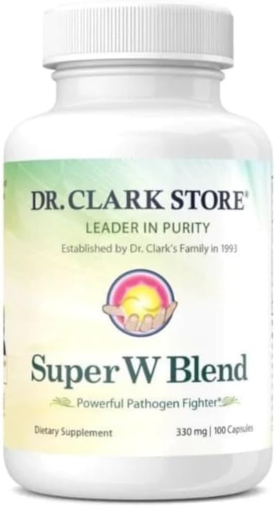 Dr Clark Wormwood Super W Blend 330 mg, 100 Gelatin Capsules 2
