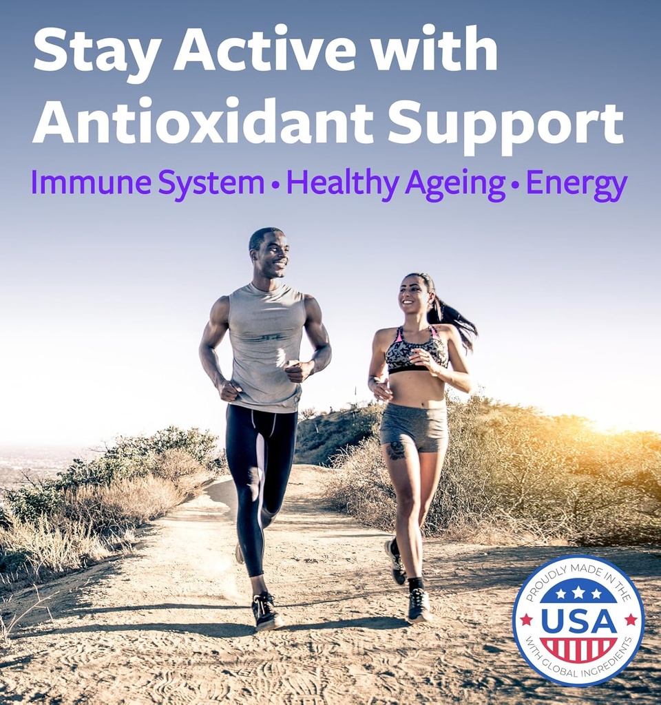 Super Antioxidants Supplement for Women & Men - High Potency Herbal & Fruit Blend with Acai, Goji, Pomegranate, Elderberry & Resveratrol for Skin Care & Immune Support - Vegan & Non-GMO - 120 Capsules 4