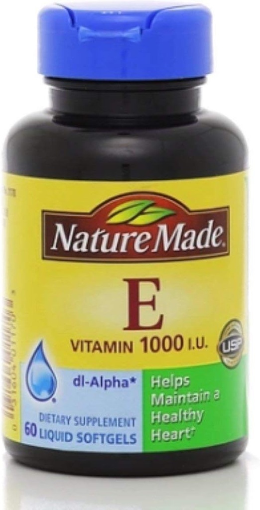 Nature Made dl-Alpha Vitamin E 1000 IU Softgels 60 ea (Pack of 2) 5