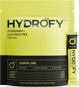Hydrofy Hydrogen Water + Electrolytes Drink Mix | H2 Hydration Packets with Molecular Hydrogen, Sodium, Potassium, Magnesium, Calcium, and Minerals | No Sugar | Lemon Lime | 25 ct 2