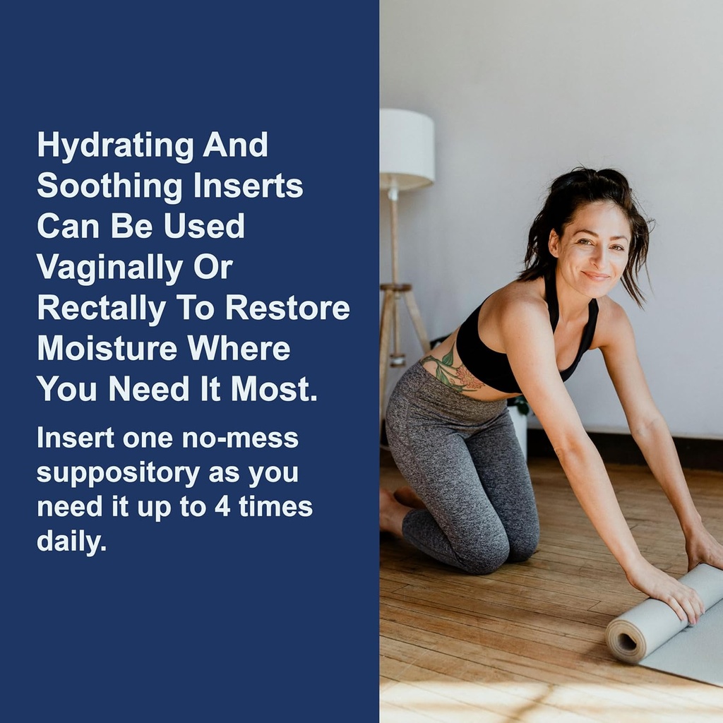 Carlson - Key-E Suppositories, 30 IU Vitamin E Suppository, Lubricates Dry Areas, Treatment for Women and Men, Vaginal & Rectal, 24 Count 6