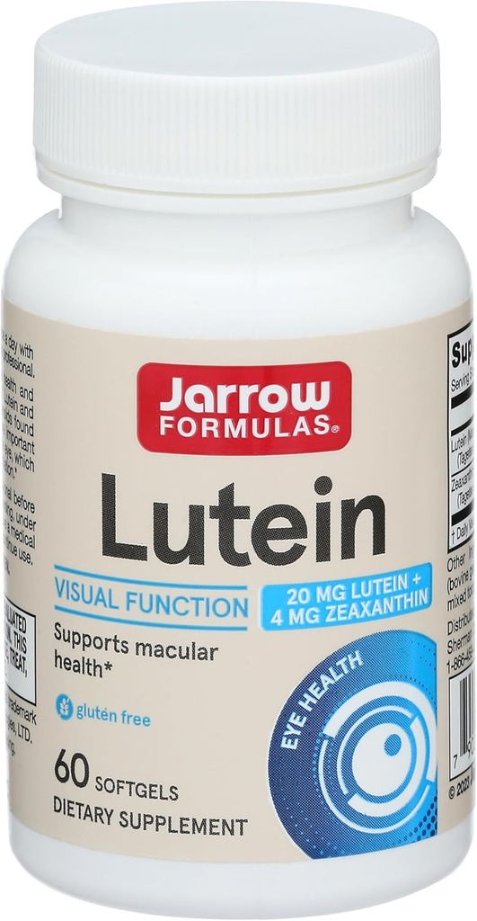 Jarrow Formulas Lutein Softgels, 20 Mg, 60 Ct 2