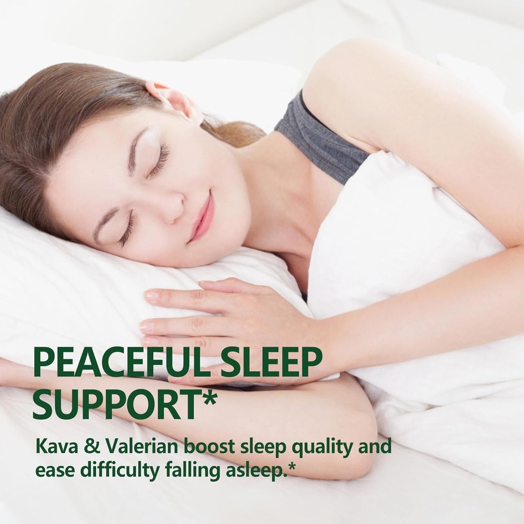 Kava Root Drops for Calming & Relaxing Support, Natural Calm & Sleep Supplements for Adults with Valerian, Chamomile Extract, High Bioavailability Liquid with Basil Promotes Relaxation. 4 oz 4