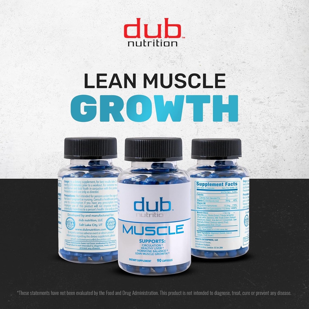 Muscle Supplement - Milk Thistle, Beta Alanine, Acai, Vitamins B6 and C - Supports Recovery, Strength and Wellness - 90 Capsules 6