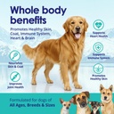 Liquid Fish Oil for Dogs with Omega 3, 6 & 9 Fatty Acids, Wild Caught from Iceland, Skin and Coat Supplement for Shedding, Itchy Skin, Allergies, Brain and Heart Health, Rich in EPA + DHA - 32 oz 5