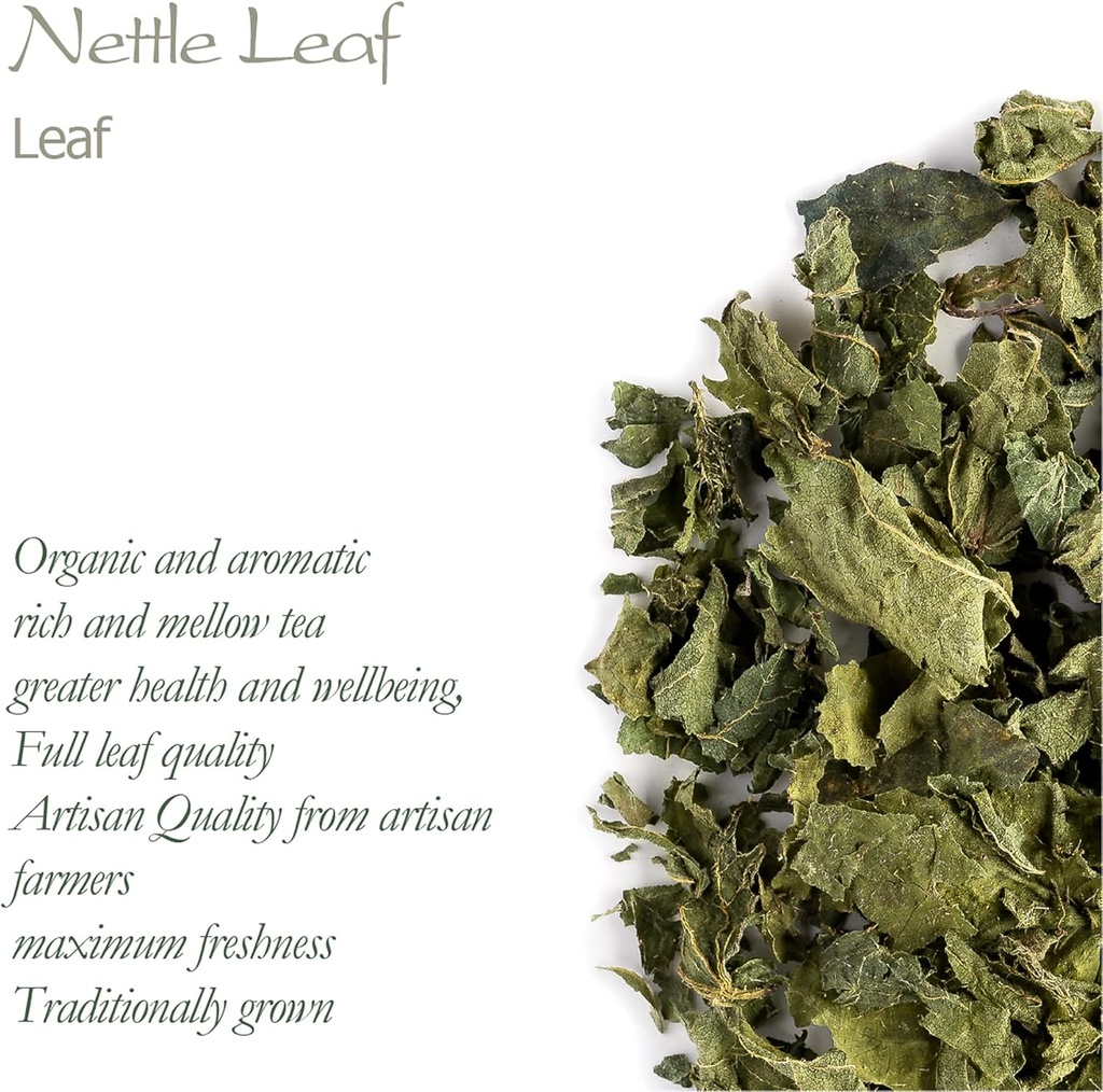 Nettle Leaf Tea Organic Herbal - Dried Stinging Nettles - Urtica Dioica - Organic Stinging Nettle Tea Nettles Nattle Tea Nettke Leaf Dried Nettle Leaves Nettles Herb Dry Nettle Tea Leaves Organic 6
