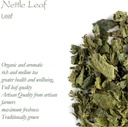 Nettle Leaf Tea Organic Herbal - Dried Stinging Nettles - Urtica Dioica - Organic Stinging Nettle Tea Nettles Nattle Tea Nettke Leaf Dried Nettle Leaves Nettles Herb Dry Nettle Tea Leaves Organic 6
