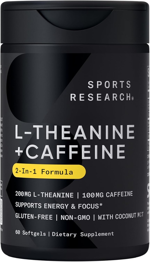 Sports Research Magtein Magnesium L-Threonate Capsules (2000mg, 90 Capsules), Vegan Vitamin D3 + K2 w/Organic Coconut Oil (5000iu VIT. D 100mcg Mk7 VIT. K, 60 Softgels) and L-Theanine (200mg, 60 ct) 3