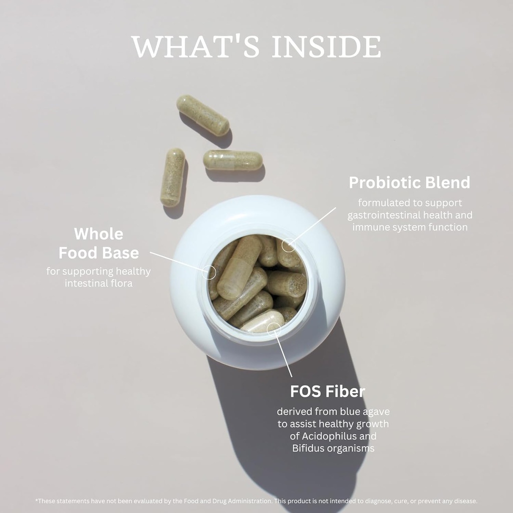 VTC VitaTradingCo. Probiotic Gut Defense | Probiotics and Prebiotics for Gut Health & Digestion | 1 Billion CFU with Whole Food Base | 90 Capsules 4