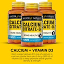 MASON NATURAL Calcium Citrate Plus Vitamin D3, 6 Month Supply, Strengthens Muscle Function & Bone Health, 3 Pack 5