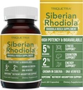 Max Strength Siberian Rhodiola®: Rhodiola Rosea 5% Rosavins, 2% Salidroside & BioPerine® for Enhanced Absorption – Helps Support Stress, Energy & Focus* – Grown in Siberia, DNA Verified (60 Capsules) 2