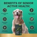VetriScience Senior 27+ Active Health Chews, Canine Plus Daily Multivitamin for Senior Dogs, Balanced Vitamins, Minerals and Antioxidants, Healthy Aging and Wellness Support, Veggie, 60 Count 3