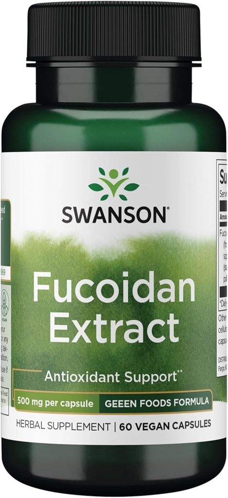 Swanson Maximum Strength Fucoidan Extract - Herbal Supplement Promoting Immune System Function - Natural Formula Supporting Overall Health - (60 Veggie Capsules, 500mg Each) 2