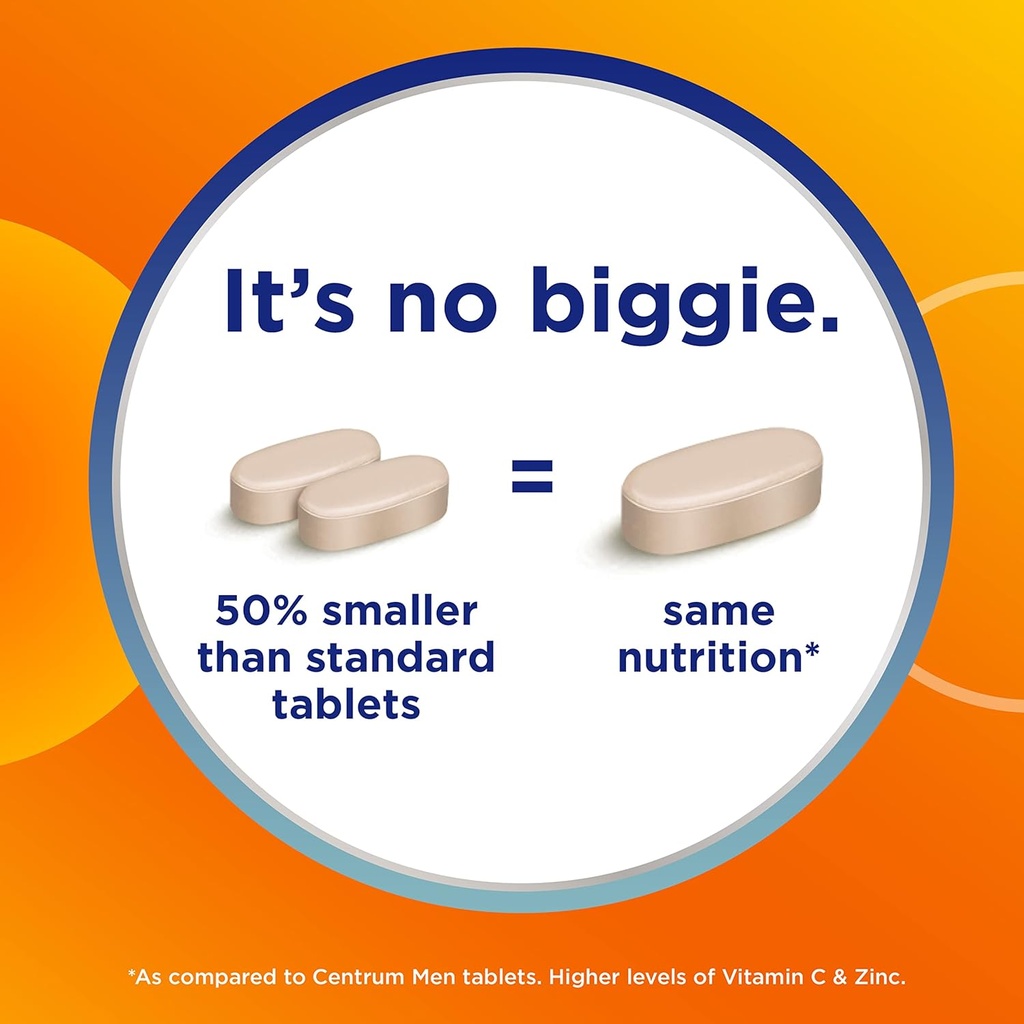 Centrum Minis Men's Daily Multivitamin for Men for Immune Support with Zinc and Vitamin C, 280 Mini Tablets, 140 Day Supply 4