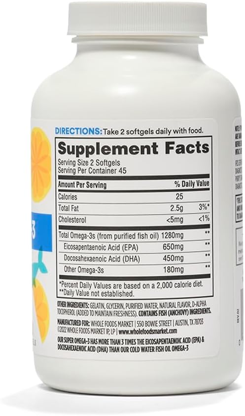 365 by Whole Foods Market, Super Omega 3, 90 Count 3
