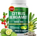 25x Concentrated Citrus Bergamot Extract Capsules, 150 Veggie Capsules, Citrus Bergamot 1000mg Capsules, Non-GMO, Gluten-Free, All Natural, Vegetarian Capsules 2