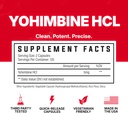 Huge Supplements Yohimbine HCl, Body Recomposition, Advanced Energy & Performance Formula, 5mg per Serving (60 Capsules) 4