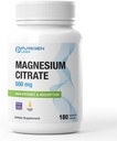 Magnesium Citrate 500 mg | High Potency Elemental Magnesium | Total 180 Veggie Caps, Superior Absorption, Non-GMO, NO Gluten and Dairy, Supports Muscle, Joint, and Heart Health 2