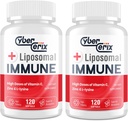 Liposomal Immune Support Supplement for Adults, Complex with L-Lysine 1,500mg, Vitamins, Minerals & Herbal Extracts, Comprehensive Daily Wellness Blend for Men & Women - 240 Capsules 2