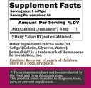 Free-Form Astaxanthin 6mg Softgel-60 Softgels Dietary Supplement Strongest Antioxidant Immune Supports Supports Eye,Joint & Skin Health Formulated with Sacha Inchi Oil 4