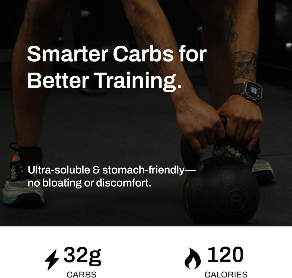 True Nutrition - Highly Branched Cyclic Dextrin - Carbohydrate Powder for Sustained Intra-Workout Energy, Enhanced Post-Workout Muscle Recovery - Vegan and Non-GMO - Unflavored 1lb 4