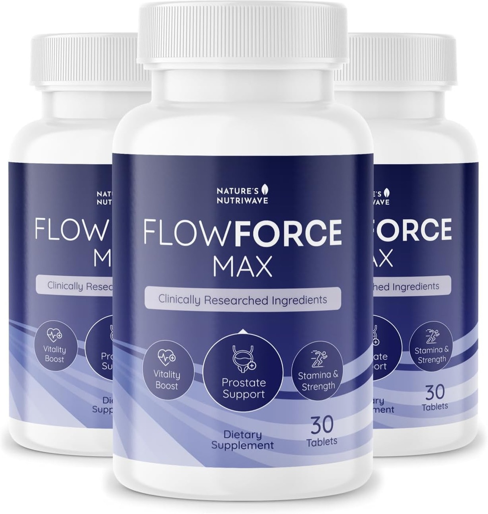 FlowForceMax Herbal Support Supplement - Natural Plant-Based Formula with Saw Palmetto Extract | 30 Chewable Tablets, 3 Month Supply, Made in USA 2