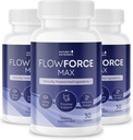 FlowForceMax Herbal Support Supplement - Natural Plant-Based Formula with Saw Palmetto Extract | 30 Chewable Tablets, 3 Month Supply, Made in USA 2