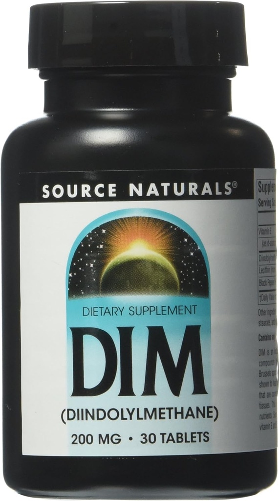 Source Naturals DIM, Diindolylmethane 200mg with BioPerine, Vitamin E & More - 30 Tablets 5