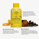 Beekeeper's Naturals Propolis Honey Cough Syrup Daytime for Kids Immune Support with Elderberry, Vitamin C, Vitamin D & Raw Honey - Throat Soothing - Gluten Free & Clean Ingredients, 4 oz. 5