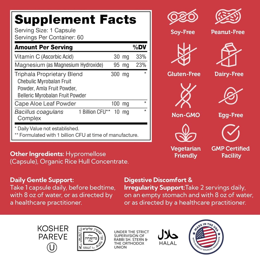 Zahler Daily Cleanse, Digestive Cleanse & Detox Formula, Supports Healthy and Regular Elimination, 60 Capsules. 5