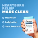 Genexa 3 Pack Clean Antacid Chewable Tablets | Maximum Strength Calcium Carbonate for Heartburn, Acid Indigestion & Upset Stomach Relief | Dye Free, 0% Artificial Additives | Berry Flavor, 216ct 5