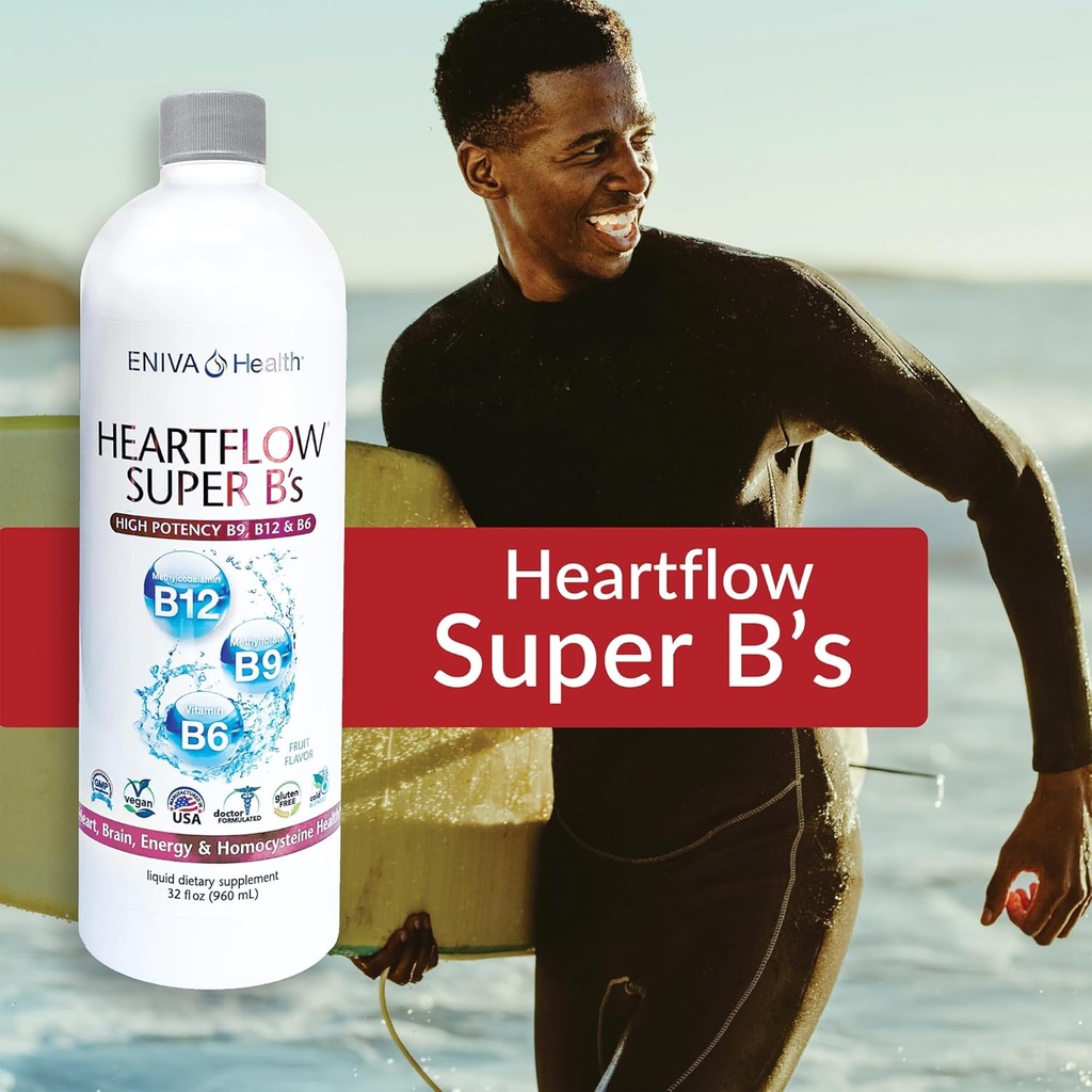 Heart Flow Super B's - 32oz Artery Care Formula Heart, Blood Vessel by Eniva 6