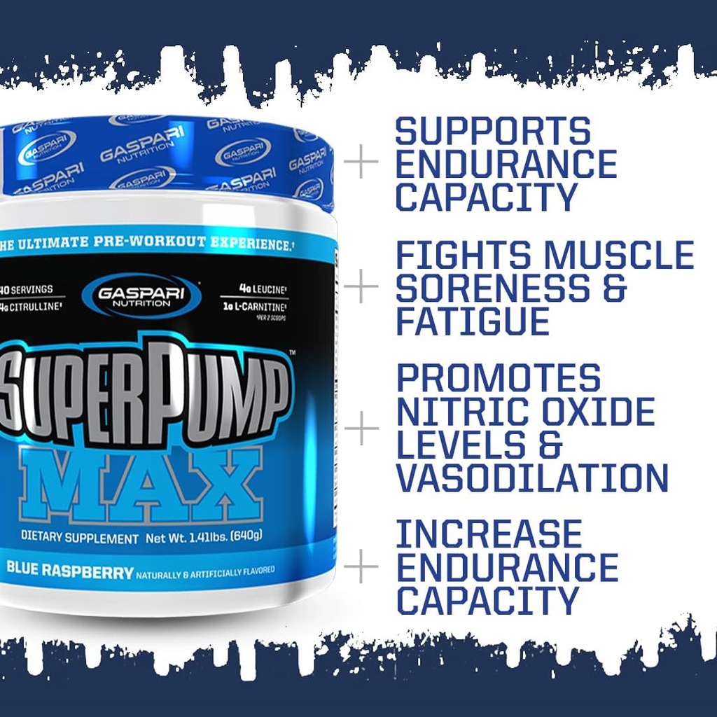 Gaspari Nutrition SuperPump MAX, The Ultimate Pre Workout Powder, Sustained Energy Preworkout, Nitric Oxide Booster, Muscle Growth, Recovery & Replenishes Electrolytes (40 Serving, Orange Cooler) 6