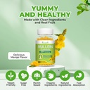 Mullein Gummies, Mullein Leaf Extract with Bromelain, Quercetin, Pine Bark Support Lung Cleanse for Healthy Breathing, 60ct 6