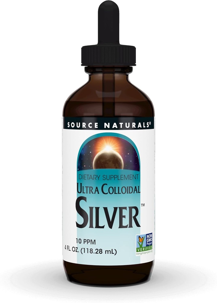 Source Naturals Ultra Colloidal Silver - Liquid Supplement for Immune System Support - 4 oz 2