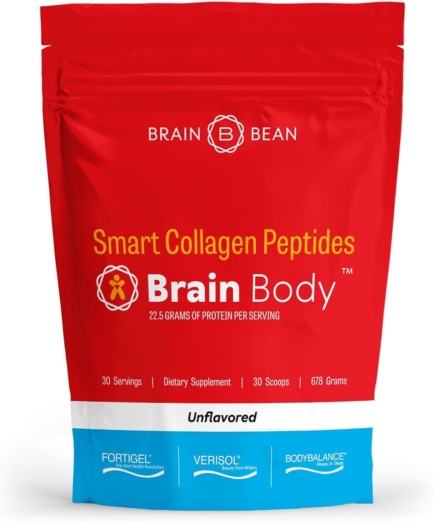 Brain Body Collagen Peptides Powder - Vital Protein & Collagen Supplement for Women & Men - Hydrolyzed Type I & III for Hair, Skin, Nails & Joint Health - 25 Servings - Creamy Vanilla Coconut - 875g 5