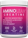 AminoLean Creatine for Women and Men, Pure Micronized Creatine Monohydrate Powder Supplement for Muscle Toning, Mood Support, Energy Boost, and Brain Health, 300g 2