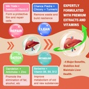 Milk Thistle Liver Detox Gummies, 18-IN-1 Liver Cleanse Detox & Repair Supplement with Berberine, Chicory Root, Turmeric, Artichoke, Dandelion Root, Chanca Piedra, Vitamins B6 B12-Sugar Free,Pack of 2 4