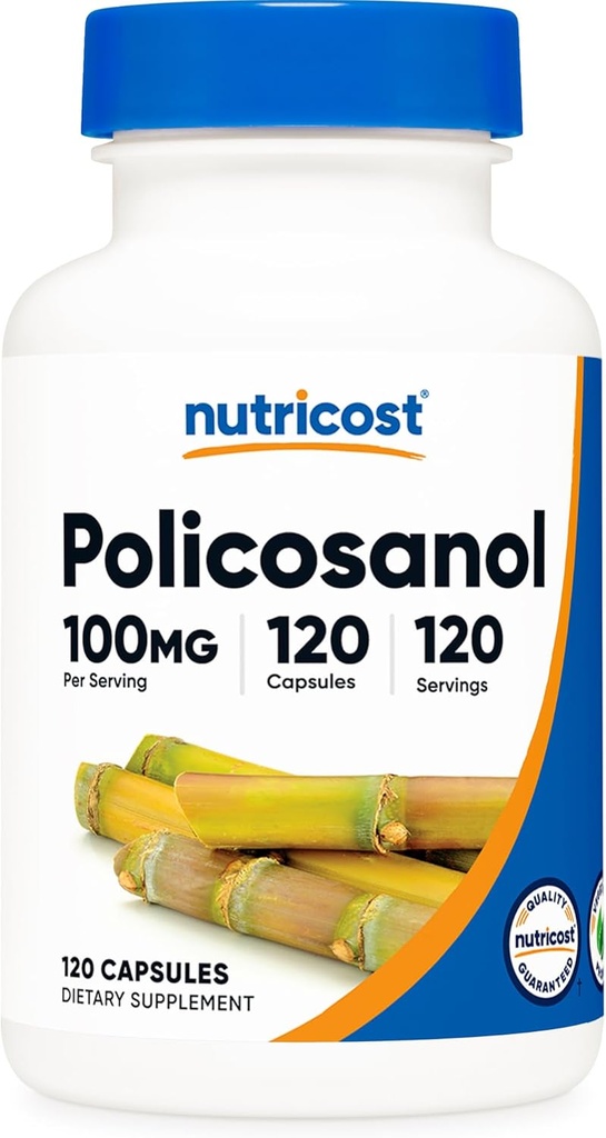 Nutricost Policosanol 100mg, 120 Capsules - Gluten Free, Non-GMO, and Vegetarian Friendly 2