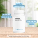 Supersmart - Carcinine 300mg per Day (Patented) - Stable L-Carnosine Supplement | Non-GMO & Gluten Free - 60 Vegetarian Capsules 4