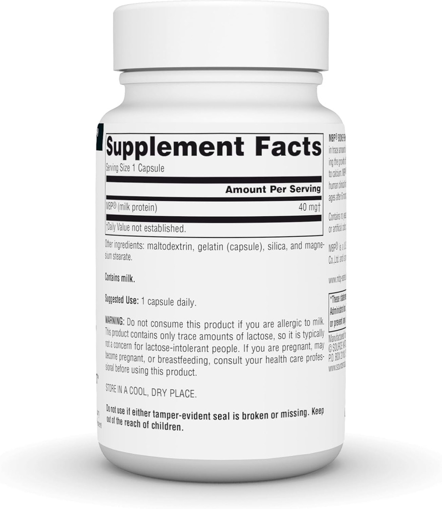 Source Naturals MBP Bone Renew - Milk Protein for Advanced Density Support - 30 Capsules 4