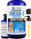 Omega 3 Fish Oil for Dogs - Better Than Salmon Oil - Dog Fish Oil Supplement to Reduce Shedding & Itching - Supports Joints, Brain, and Heart Health - Skin and Coat Supplement - Liquid Fish Oil 2